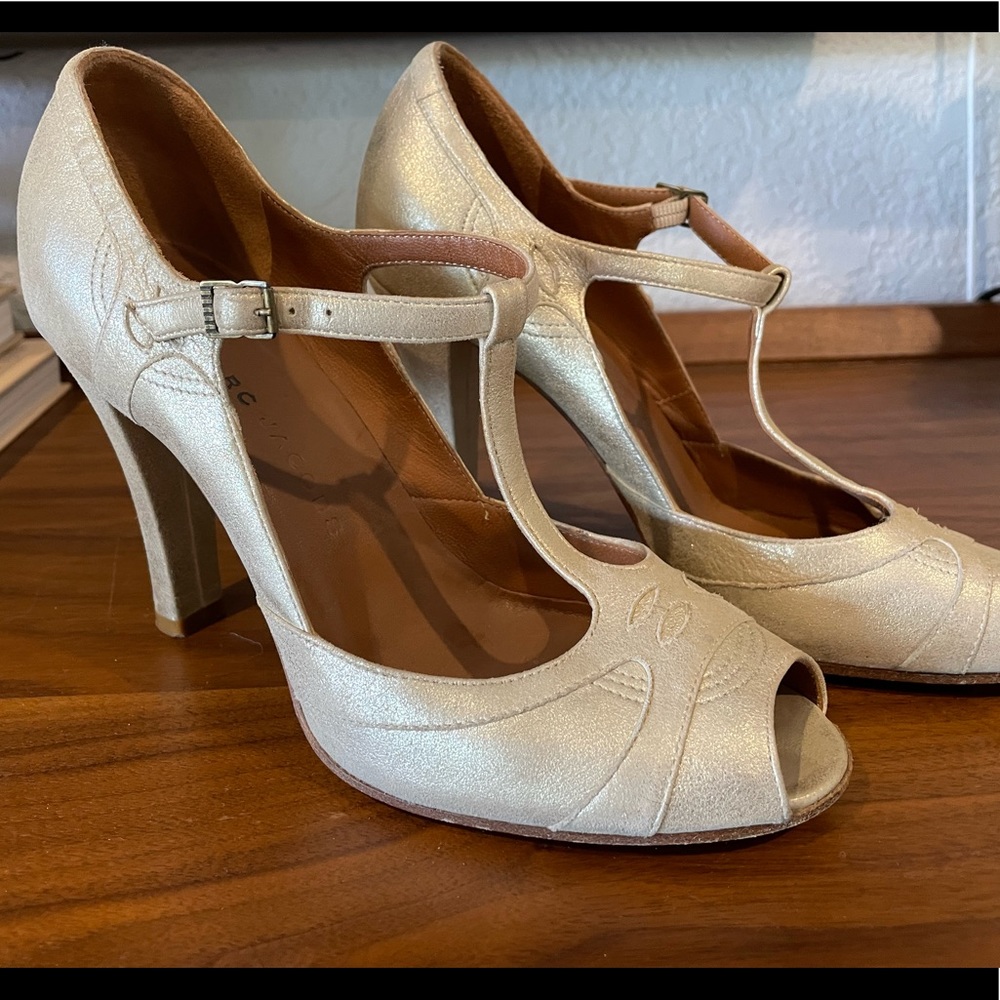 Marc Jacobs Shimmer T-Strap Heel, Size 7